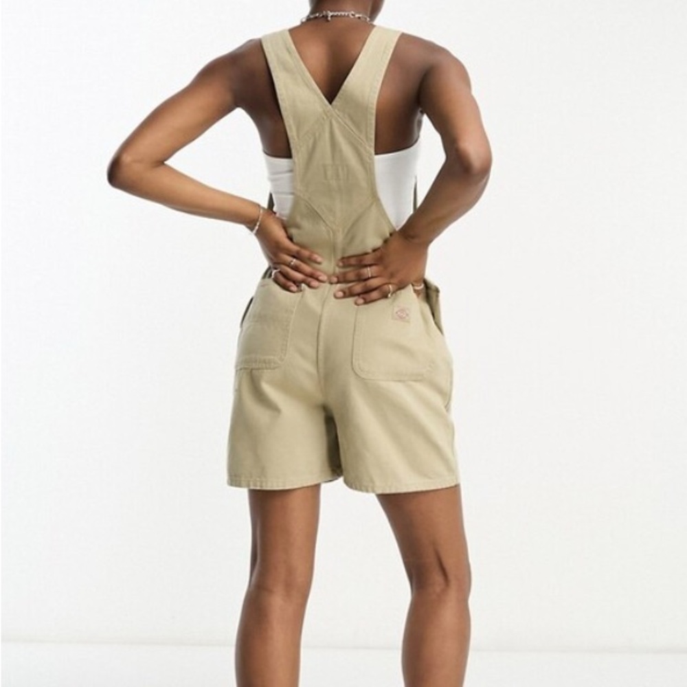 Dickies Women's Beige Denim Overalls